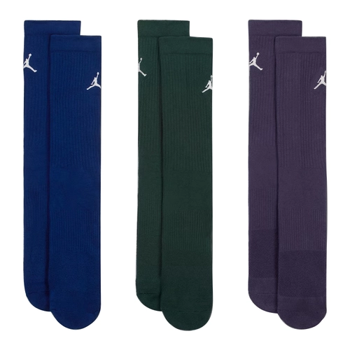 JORDAN EVERYDAY CREW SOCKS (3 PAIRS) 'MULTI-COLOUR'