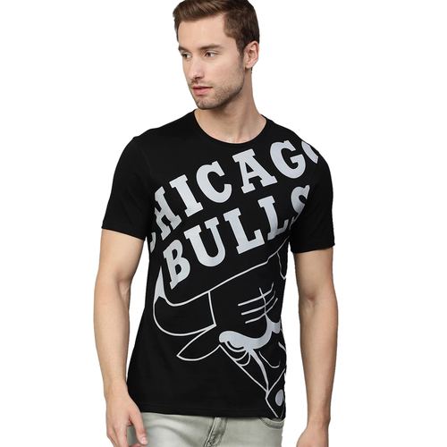 CHICAGO BULLS OVERSIZED LOGO T-SHIRT 'BLACK'