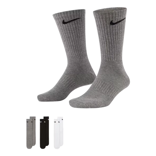 NIKE EVERYDAY LIGHTWEIGHT TRAINING CREW SOCKS (3 PAIRS) 'MULTI-COLOUR'