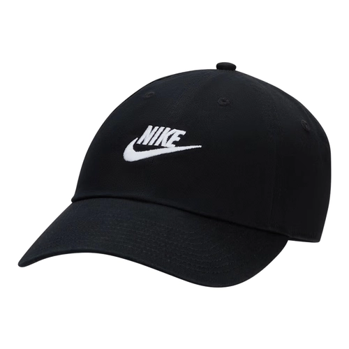 NIKE CLUB UNSTRUCTURED FUTURA WASH CAP 'BLACK/WHITE'