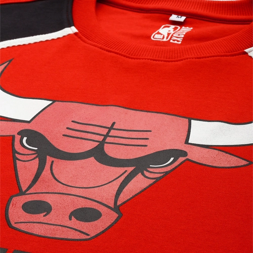 NBA CHICAGO BULLS PRINTED RAGLAN T-SHIRT 'RED'