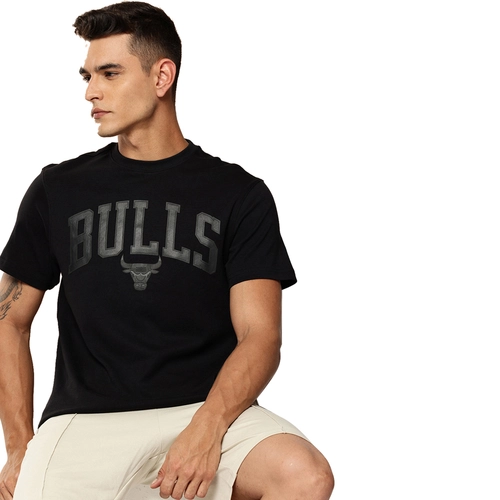 NBA CHICAGO BULLS MONOCHROME BLACK T-SHIRT 'BLACK'
