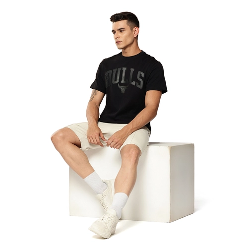 NBA CHICAGO BULLS MONOCHROME BLACK T-SHIRT 'BLACK'