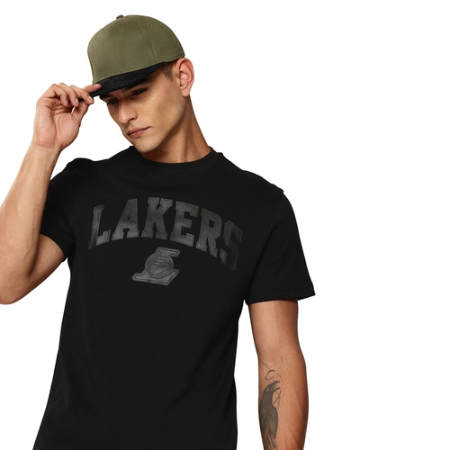 NBA LOS ANGELES LAKERS MONOCHROME BLACK T-SHIRT 'BLACK'