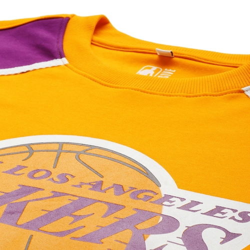 NBA LOS ANGELES LAKERS PRINTED RAGLAN T-SHIRT 'YELLOW'