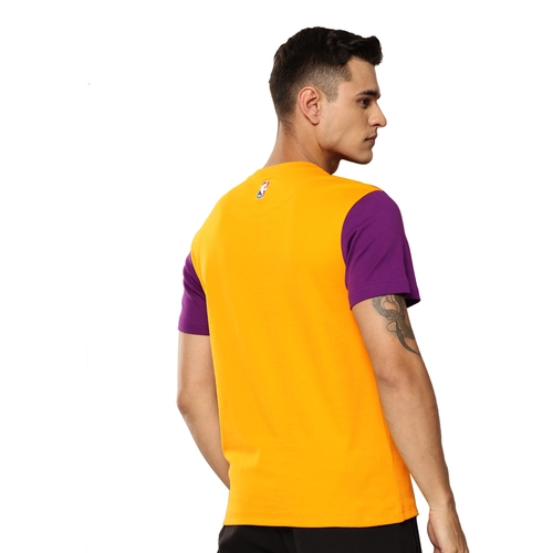 NBA LOS ANGELES LAKERS PRINTED RAGLAN T-SHIRT 'YELLOW'