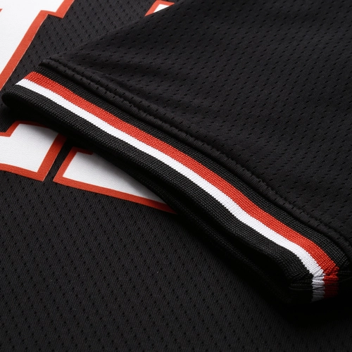 NBA CHICAGO BULLS V-NECK OVERSIZED JERSEY 'BLACK'