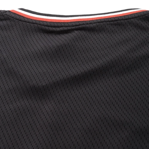 NBA CHICAGO BULLS V-NECK OVERSIZED JERSEY 'BLACK'