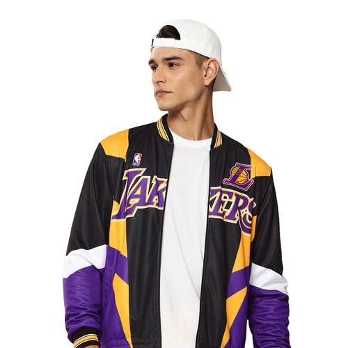 NBA LOS ANGELES LAKERS LIGHTWEIGHT JACKET 'BLACK/PURPLE'