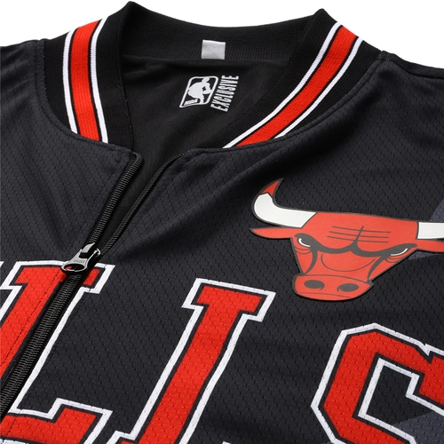 NBA CHICAGO BULLS LIGHTWEIGHT JACKET 'BLACK/RED'