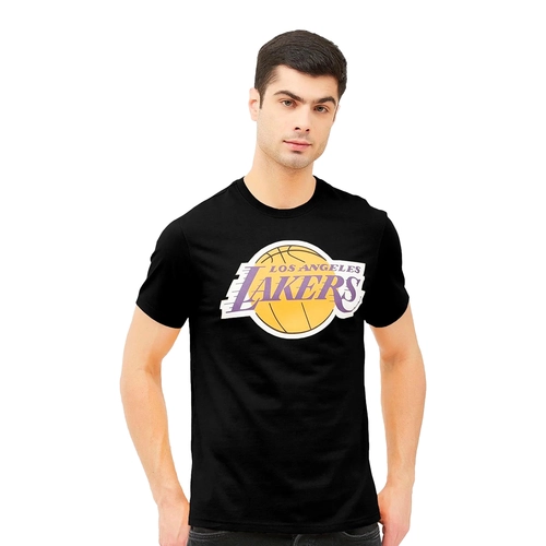 NBA LOS ANGELES LAKERS: CLASSIC CREST T-SHIRT 'BLACK'