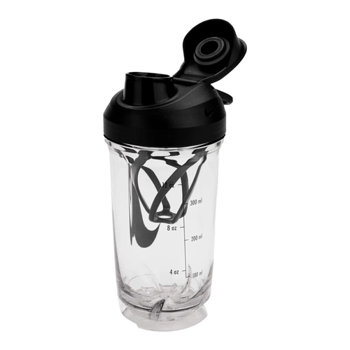 NIKE TR RECHARGE  BOTTLE 470 ML SIPPER SHAKER 'CLEAR BLACK/CANNON VOLT'