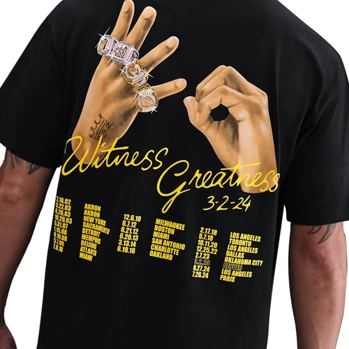 NIKE MEN'S MAX90 LEBRON UNCHARTED BASKETBALL T-SHIRT 'BLACK'