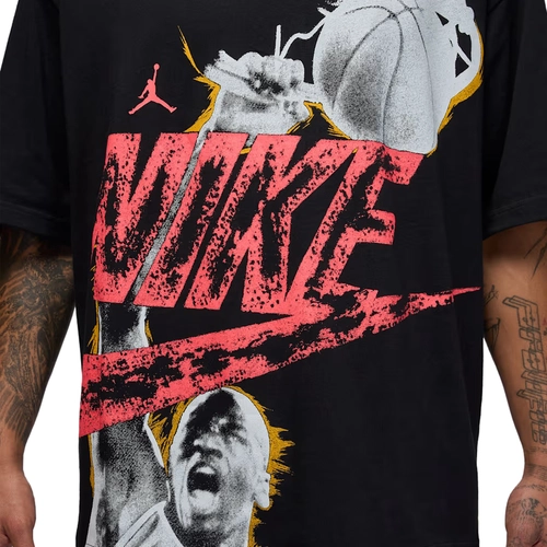 NIKE JORDAN MEN'S REISSUE OVERSIZED T-SHIRT 'BLACK'