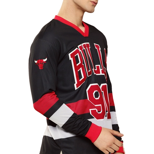 NBA DENNIS RODMAN CHICAGO BULLS FULL SLEEVE OVERSIZED JERSEY 'BLACK'