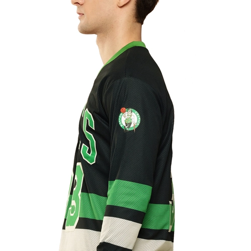 NBA LARRY BIRD BOSTON CELTICS FULL SLEEVE OVERSIZED JERSEY 'BLACK'