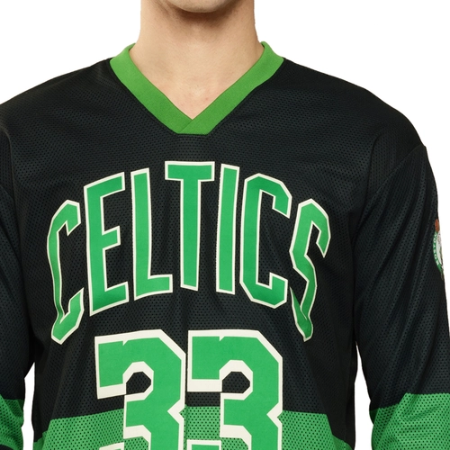 NBA LARRY BIRD BOSTON CELTICS FULL SLEEVE OVERSIZED JERSEY 'BLACK'