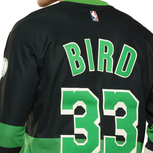 NBA LARRY BIRD BOSTON CELTICS FULL SLEEVE OVERSIZED JERSEY 'BLACK'