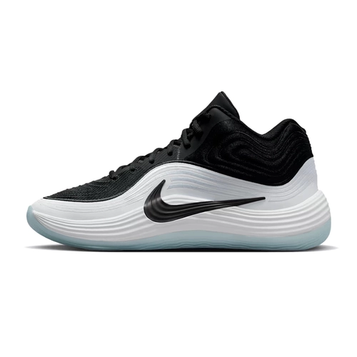 NIKE MEN'S PRECISION 8 MID BASKETBALL SHOES 'BLACK/WHITE/ICE BLUE'