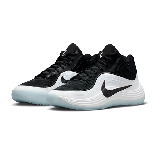 NIKE MEN'S PRECISION 8 MID BASKETBALL SHOES 'BLACK/WHITE/ICE BLUE'