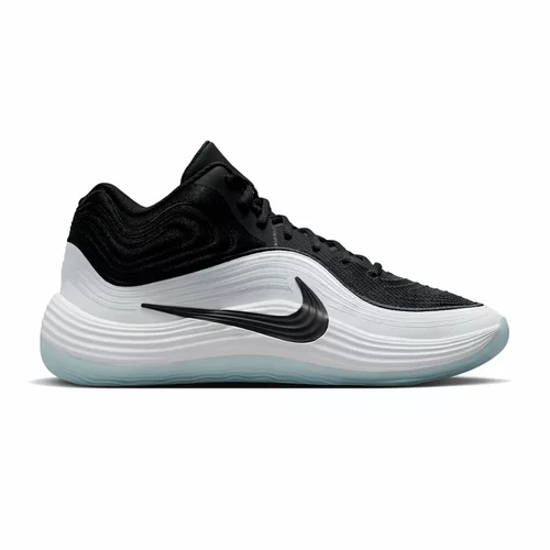 NIKE MEN'S PRECISION 8 MID BASKETBALL SHOES 'BLACK/WHITE/ICE BLUE'