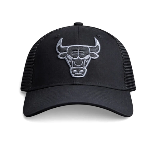NBA CHICAGO BULLS MONOCHROME BLACK TRUCKER CAP 'BLACK'