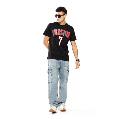 NBA KEVIN DURANT HOUSTON ROCKETS CLASSIC PRINTED T-SHIRT 'BLACK'