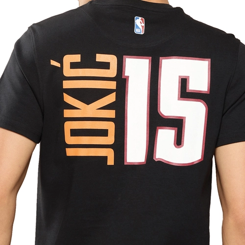 NBA NIKOLA JOKIC DENVER NUGGETS CLASSIC PRINTED T-SHIRT 'BLACK'