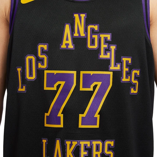 NIKE MEN'S LUKA DONCIC LOS ANGELES LAKERS DRI-FIT NBA CITY EDITION SWINGMAN JERSEY 'BLACK'