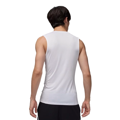 NIKE JORDAN MEN'S DRI-FIT SLEEVELESS BASE LAYER SPORT TANK 'WHITE'
