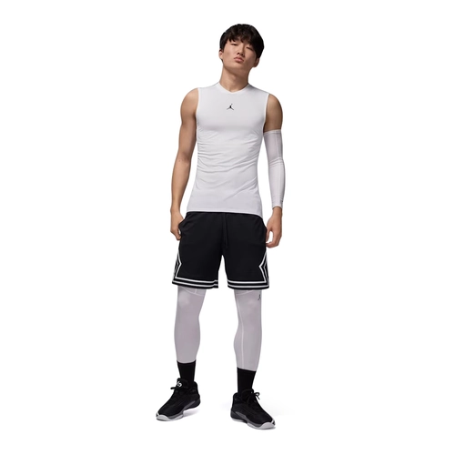 NIKE JORDAN MEN'S DRI-FIT SLEEVELESS BASE LAYER SPORT TANK 'WHITE'