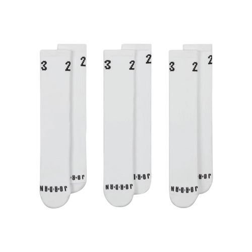 JORDAN ESSENTIALS CREW SOCKS (3 PAIRS) - 'WHITE'