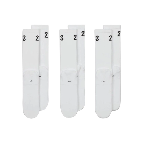 JORDAN ESSENTIALS CREW SOCKS (3 PAIRS) - 'WHITE'