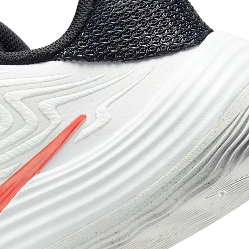 NIKE MEN'S PRECISION 8 LOW BASKETBALL SHOES 'BLACK/WHITE/PICANTE RED'