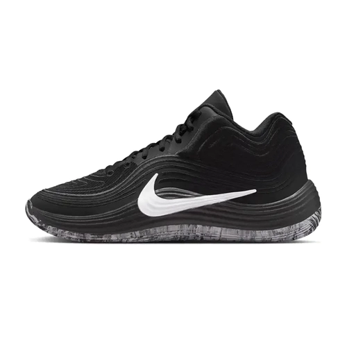 NIKE MEN'S PRECISION 8 MID BASKETBALL SHOES - 'BLACK/WHITE'