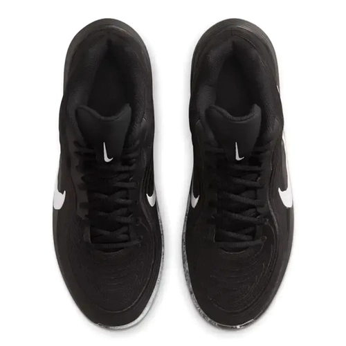 NIKE MEN'S PRECISION 8 MID BASKETBALL SHOES - 'BLACK/WHITE'