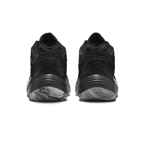 NIKE MEN'S PRECISION 8 MID BASKETBALL SHOES - 'BLACK/WHITE'