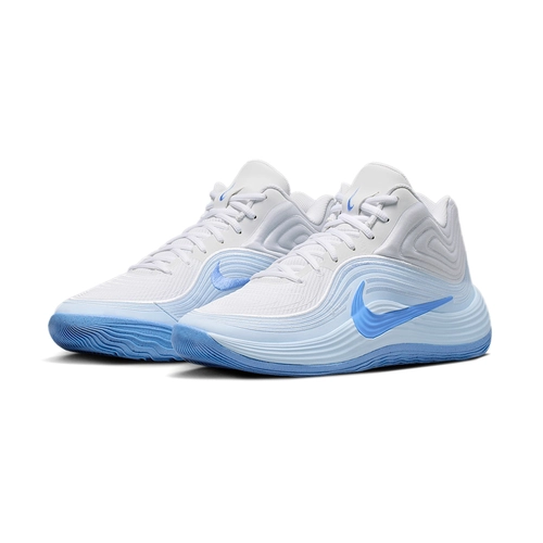 NIKE MEN'S PRECISION 8 MID BASKETBALL SHOES 'WHITE/ROYAL PLUS'