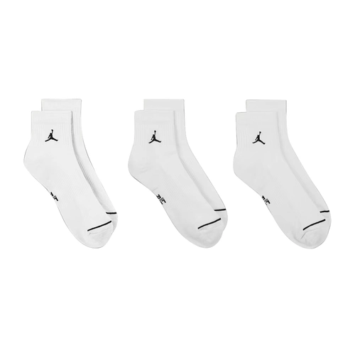 JORDAN EVERYDAY ANKLE SOCKS (3 PAIRS) WHITE