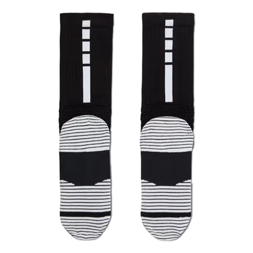 NIKE ELITE 2.0 CUSHIONED CREW SOCKS (1 PAIR) 'BLACK/WHITE'