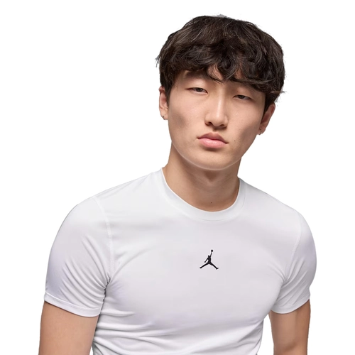 NIKE MEN'S DRI-FIT JORDAN SPORT SHORT-SLEEVE BASE LAYER TOP BLACK