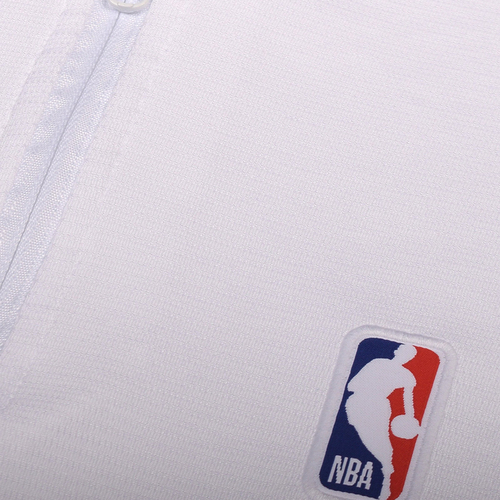 NBA BOMBER NECK POLO T-SHIRT 'WHITE'