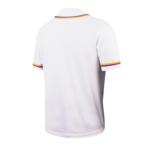 LOS ANGELES LAKERS TYPOGRAPHY BASEBALL SHIRT 'WHITE'