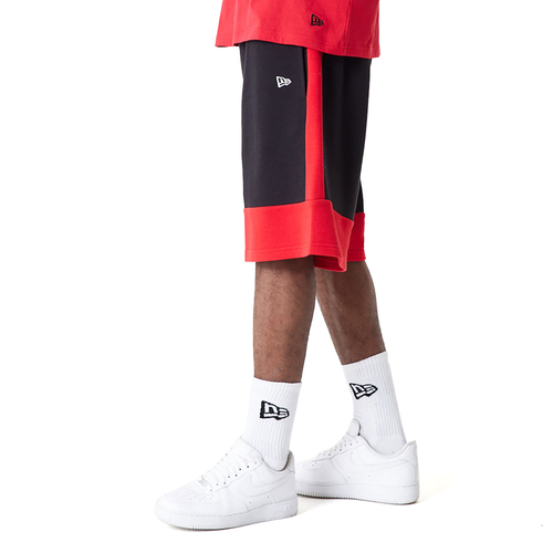 NEW ERA CHICAGO BULLS NBA COLOUR BLOCK SHORTS 'BLACK'