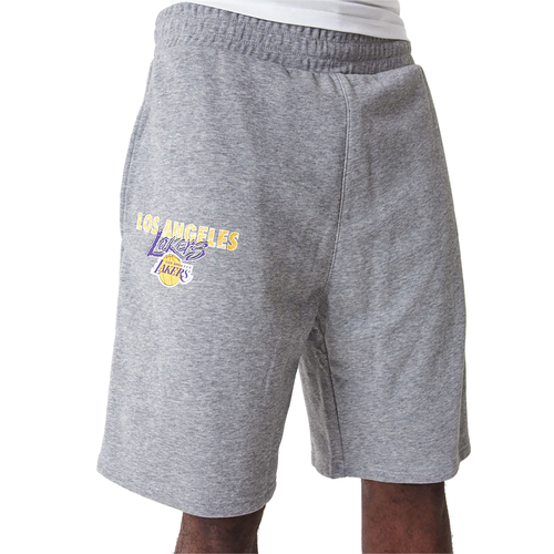 NEW ERA LOS ANGELES LAKERS TEAM SCRIPT SHORTS 'GREY'