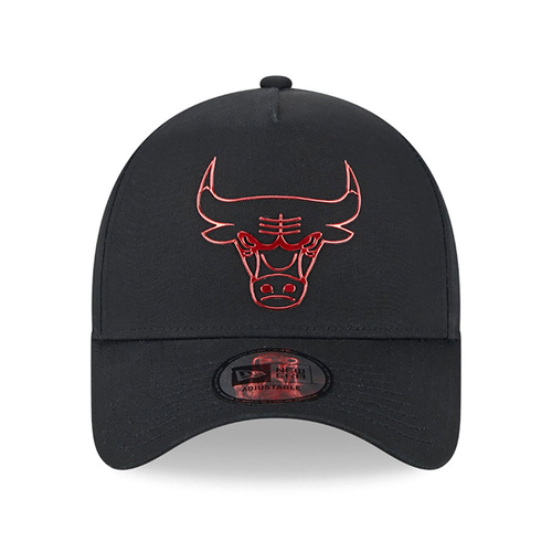 NEW ERA CHICAGO BULLS FOIL PACK A-FRAME TRUCKER CAP 'BLACK'