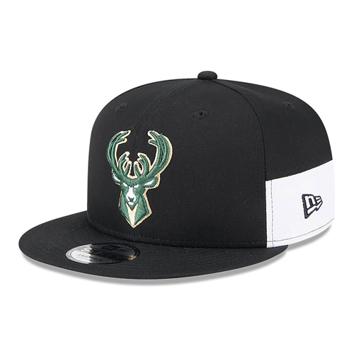 NEW ERA MILWAUKEE BUCKS MULTI PATCH 9FIFTY SNAPBACK CAP 'BLACK'