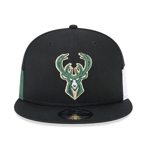NEW ERA MILWAUKEE BUCKS MULTI PATCH 9FIFTY SNAPBACK CAP 'BLACK'