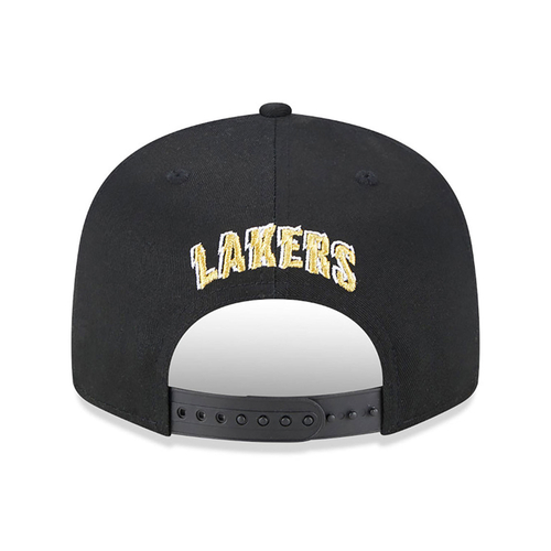 NEW ERA LOS ANGELES LAKERS METALLIC ARCH 9FIFTY SNAPBACK CAP 'BLACK'