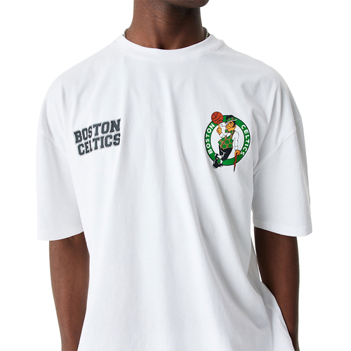 NEW ERA BOSTON CELTICS NBA LARGE GRAPHIC WHITE OVERSIZED T-SHIRT 'WHITE'